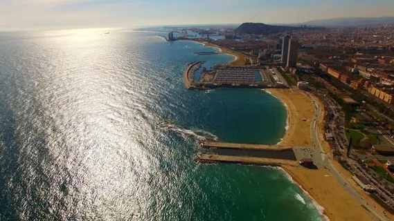 船, 海, 海滩, 海岸, 夏天, 港口, 城市, 旅游