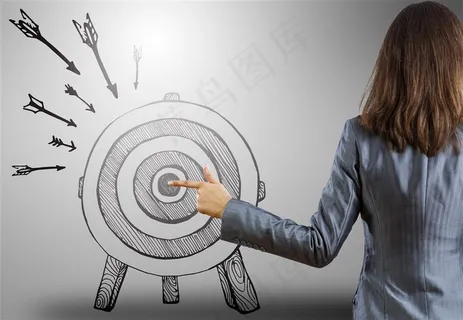 点击屏幕的商务女性高清图片 点击屏幕的商务女性高清图片