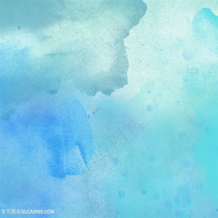 蓝色水墨水彩背景图片