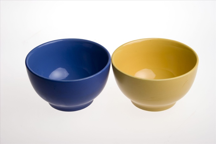 两只陶瓷彩色碗