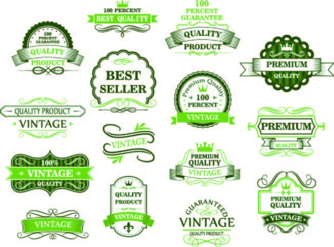 免抠标签矢量素材