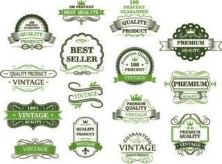 免抠标签矢量素材