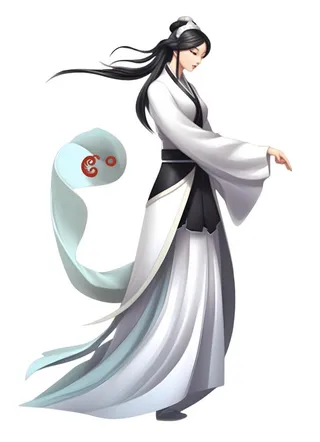 古风人物插画免抠