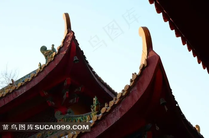精美的飞檐翘角