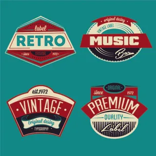 免抠广告标签矢量