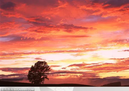 美丽天空-火烧云时候的天空