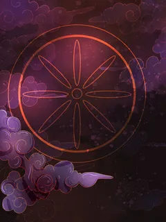 国潮中国风复古敦煌岩彩山水祥云插画烫金肌理背景PSD设计素材