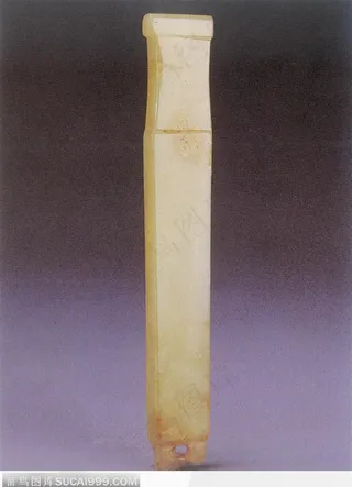 中华传统工艺品-黄色的玉剑