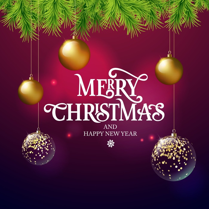 圣诞节圣诞树圣诞老人闪亮装饰电商促销折扣海报