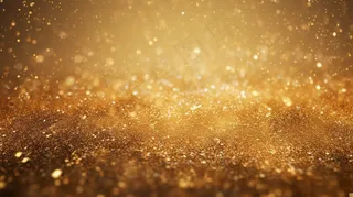 金色金粉大气华丽年会总结背景