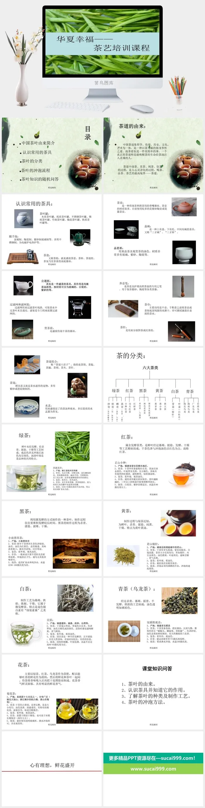 饮茶茶道茶文化饮料茶水PPT模板