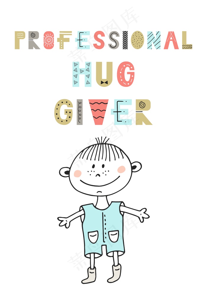  儿童卡通插画底纹背景装饰图案彩色矢量素材