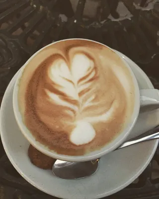 好看的咖啡拉花图片
