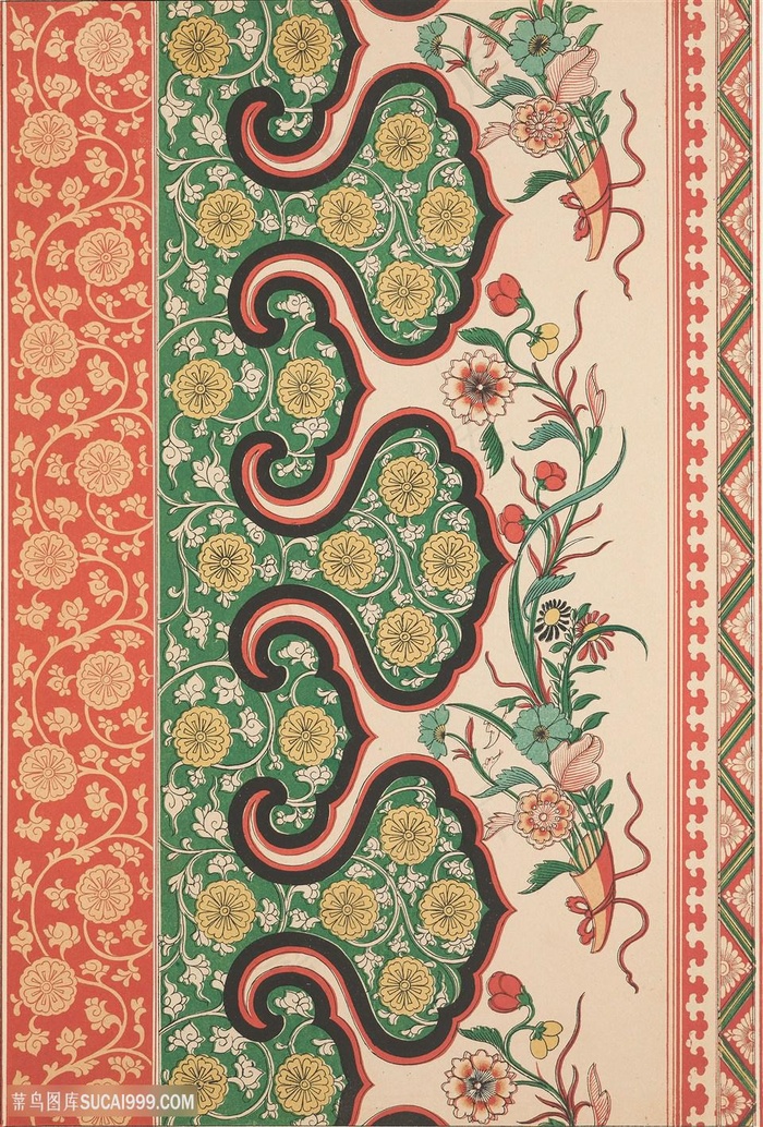 鲜花菊花中式传统纹样集锦中国风图片