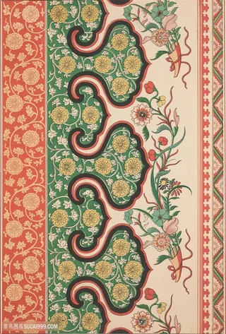 鲜花菊花中式传统纹样集锦中国风图片