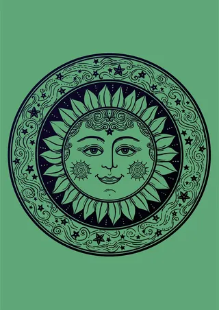 太阳神圆形魔法阵