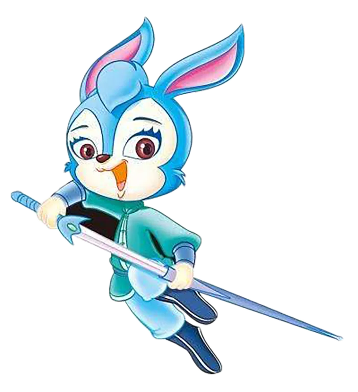 虹猫蓝兔七侠传蓝兔持剑卡通