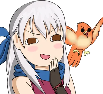 惊恐女孩素材卡通简笔人物