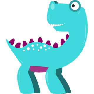 卡通恐龙生日宝宝宴派对素材恐龙派对免扣素材