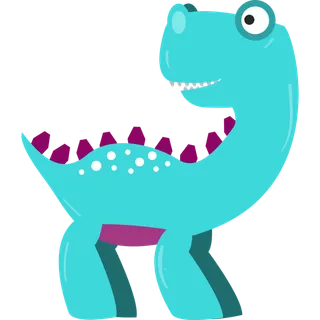 卡通恐龙生日宝宝宴派对素材恐龙派对免扣素材