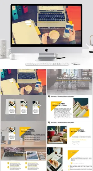 清新通用PPT模板预览图