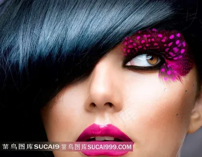 美丽彩妆美女高清摄影图