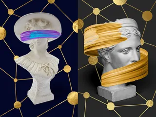 两联创造人像黑金装饰