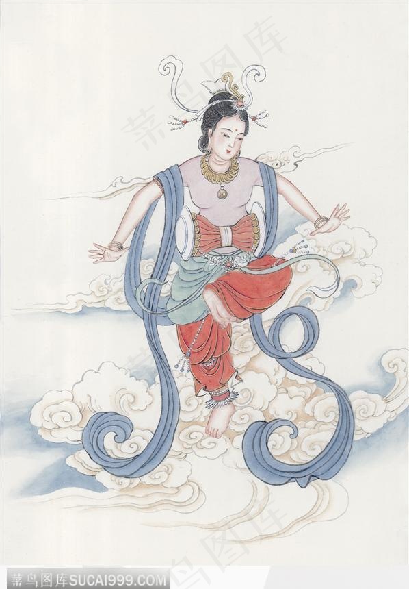 云中飞舞的仙女