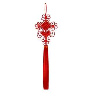 红色平安结中国结免扣素材