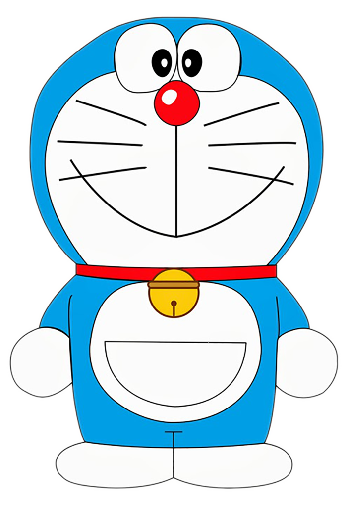 哆啦A梦站立素材卡通