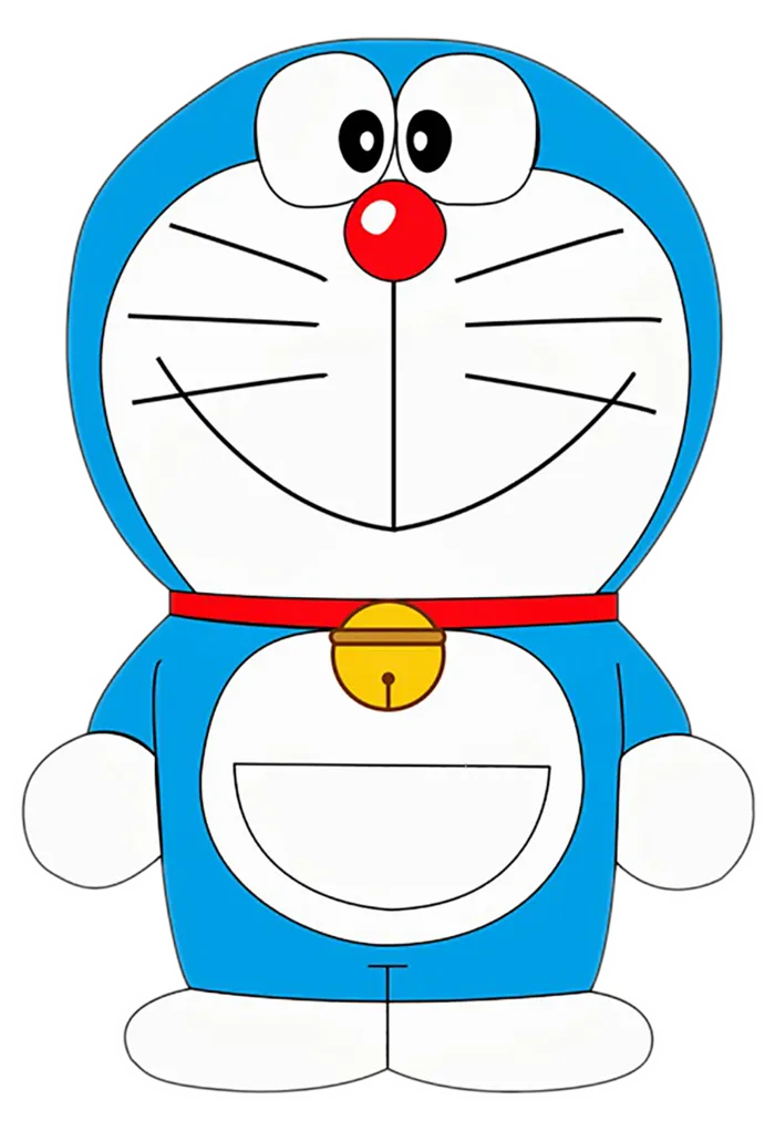 哆啦A梦站立素材卡通