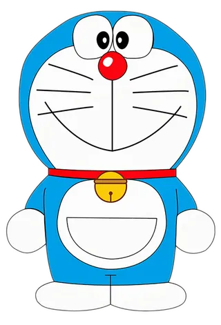 哆啦A梦站立素材卡通