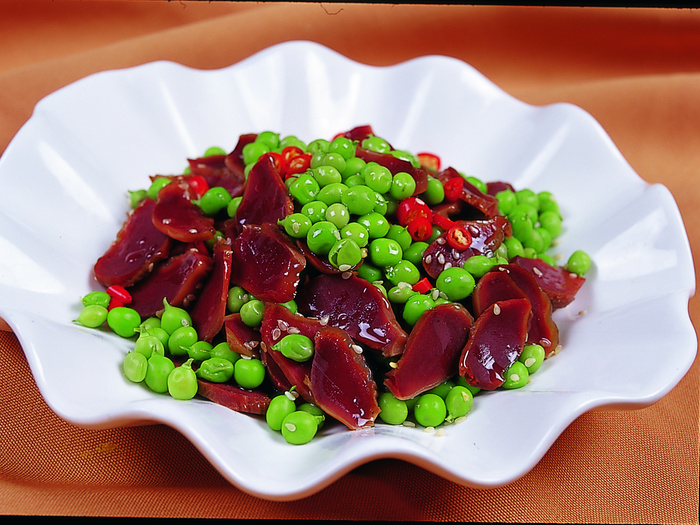 1009LC-0664鲜毛豆拌鹅肾