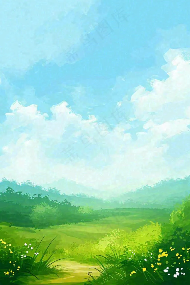 春天野外绿草繁花阳光明媚立春，春分，野外郊游，踏青，春游(896x1344)