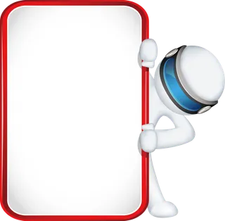 多行业戴眼镜科技感3D小人 免抠