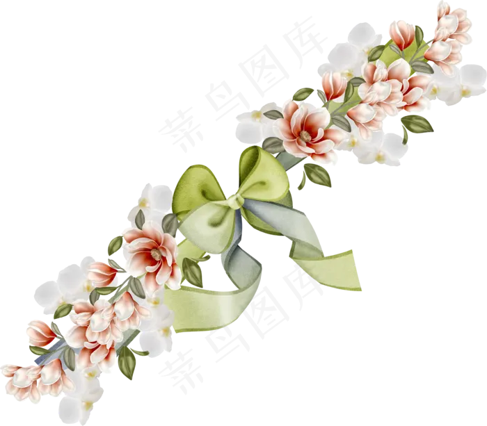 花和蝴蝶结