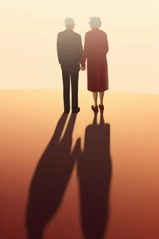 老人复古背影背景