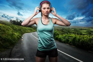 健身瘦身美女高清图片