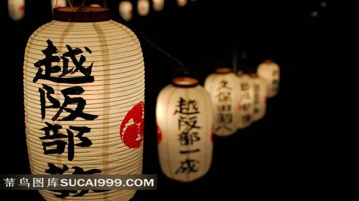 日本灯笼摄影素材