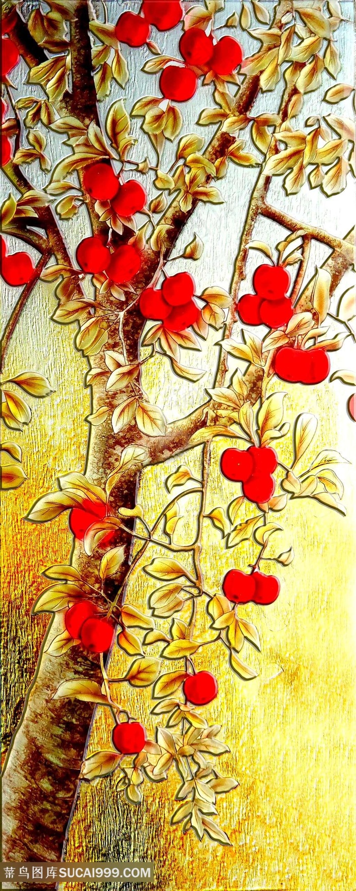 3D浮雕立体玄关背景