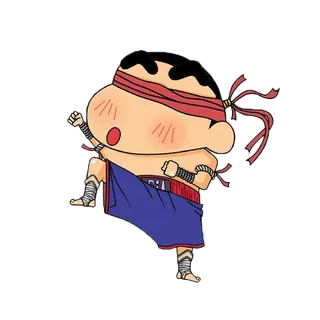 蜡笔小新卡通盲僧