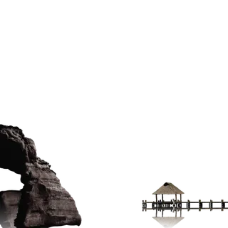 中国古风元素石头