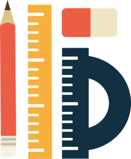 书写工具尺子签字笔科技kv主视觉素材