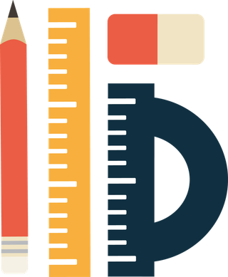 书写工具尺子签字笔科技kv主视觉素材