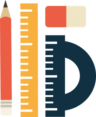 书写工具尺子签字笔科技kv主视觉素材