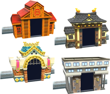 卡通大门素材简笔装扮