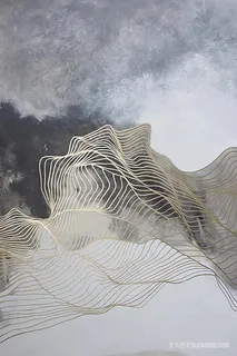 动态线条水墨抽象背景