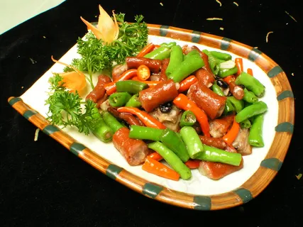 0798农家子椒爆猪尾