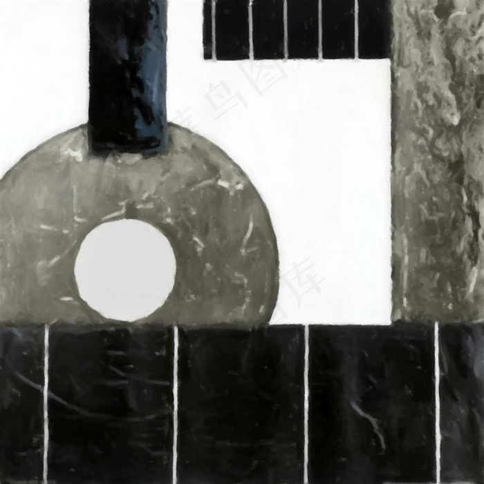 抽象画色块欧美装饰画