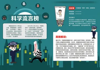 绿色科学流言榜辟谣宣传单